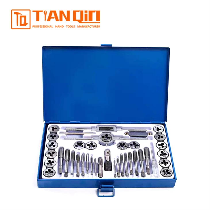 40 Pcs Tap And Die Set(Tin Box Packaging)